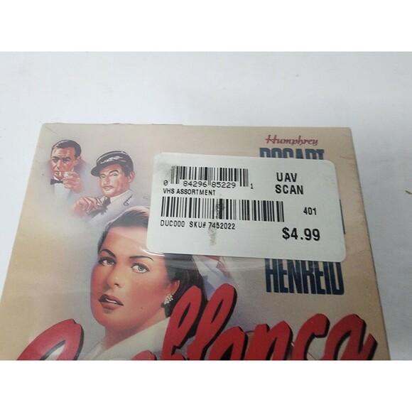 Brand New Casablanca VHS Humphrey Bogart, Ingrid Bergman Factory Sealed! - Picture 5 of 8